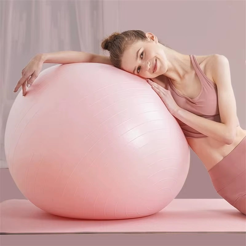 55Cm Yoga Ball Anti-Burst Exercise Fitness Equipment for Home Gym Pilates Workout Balance Training Weight Loss Equipment