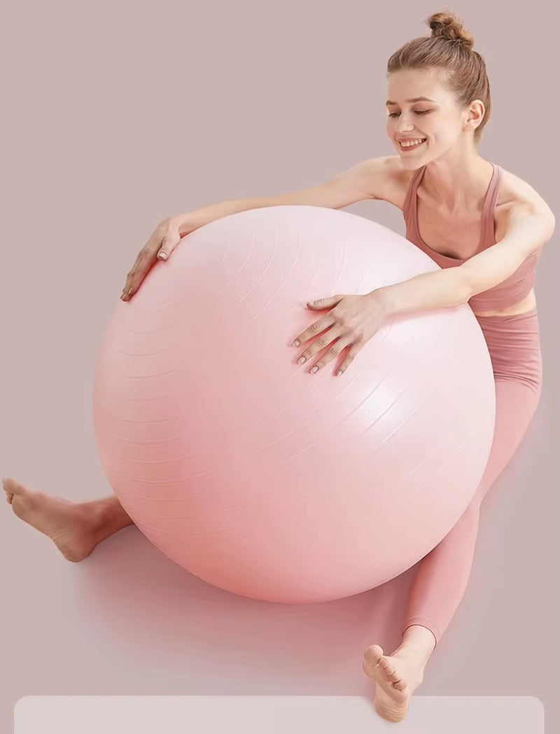 55Cm Yoga Ball Anti-Burst Exercise Fitness Equipment for Home Gym Pilates Workout Balance Training Weight Loss Equipment