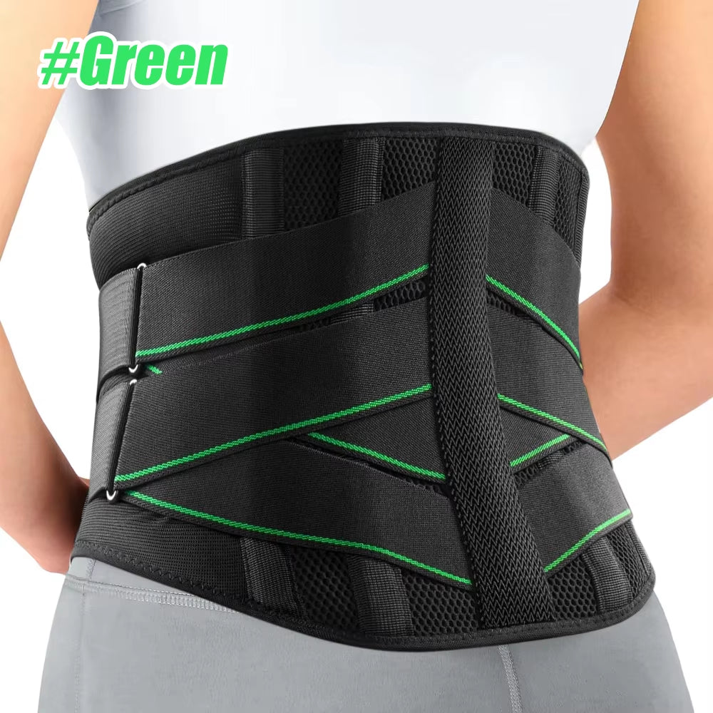 1PCS Compression Back Brace - Lumbar Support Belt for Herniated Disc,Workout,Heavy Lifting,Posture Correction (Men & Women)