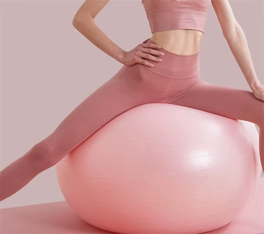 55Cm Yoga Ball Anti-Burst Exercise Fitness Equipment for Home Gym Pilates Workout Balance Training Weight Loss Equipment