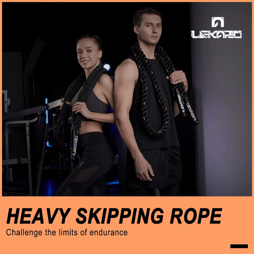 25 Mm*3 M Weighted Jump Rope for Fitness Heavy Jump Rope 10Ft Women Men Workout Battle Ropes Fitness Training Skipping Rope