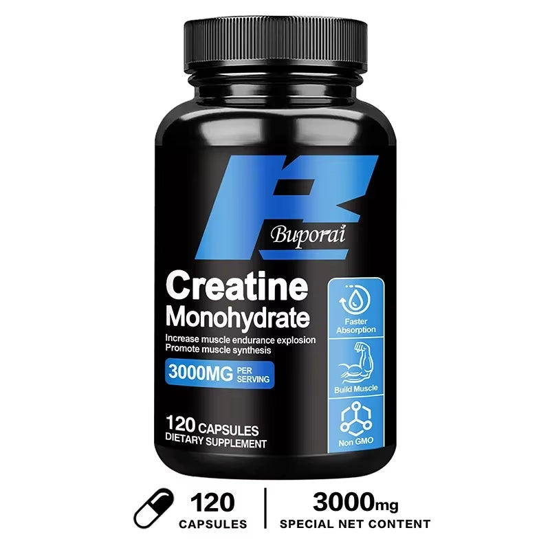 Creatine Monohydrate - Supports Muscle, Energy and Cognitive Function, Increases Lean Muscle Mass - Gluten Freesupplements