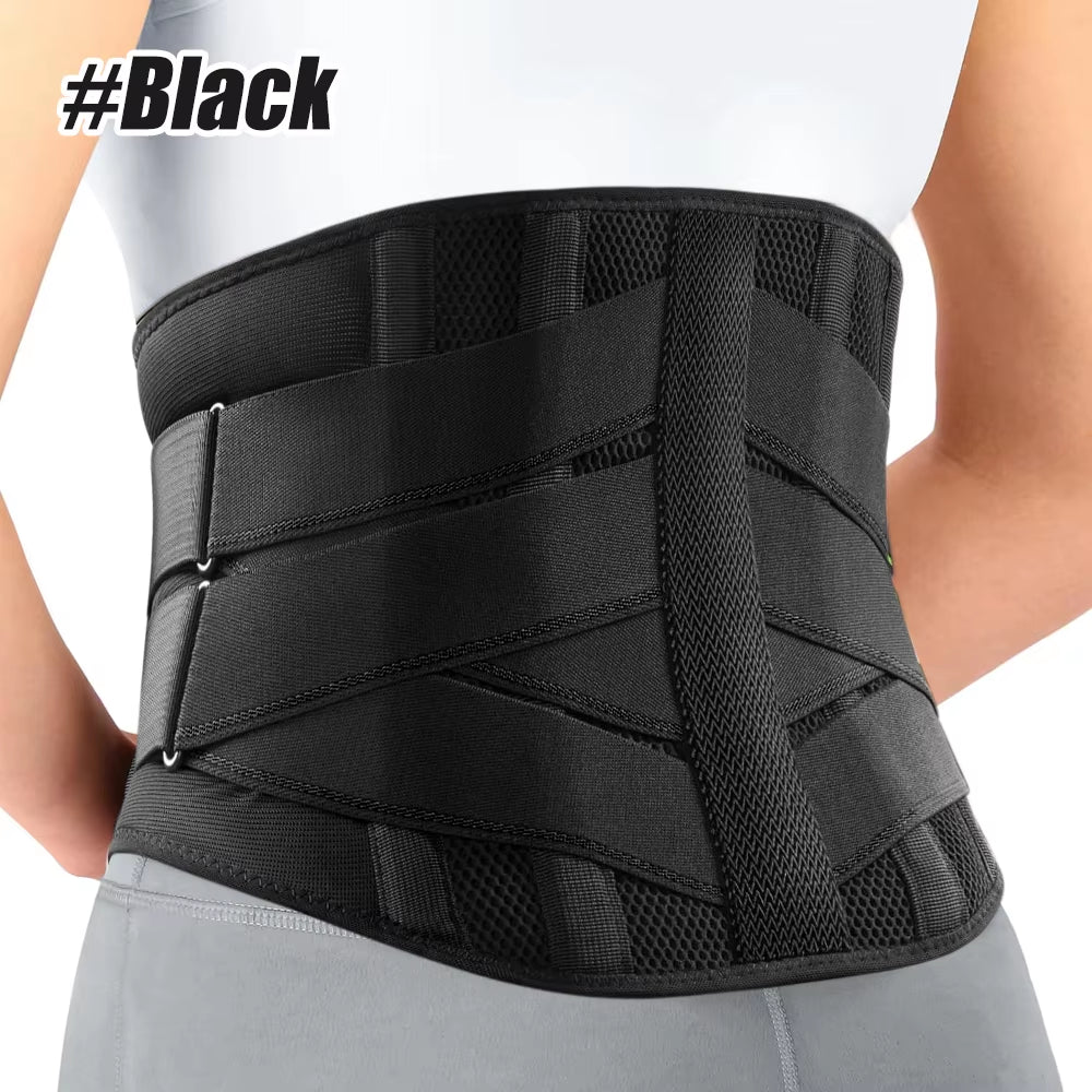 1PCS Compression Back Brace - Lumbar Support Belt for Herniated Disc,Workout,Heavy Lifting,Posture Correction (Men & Women)