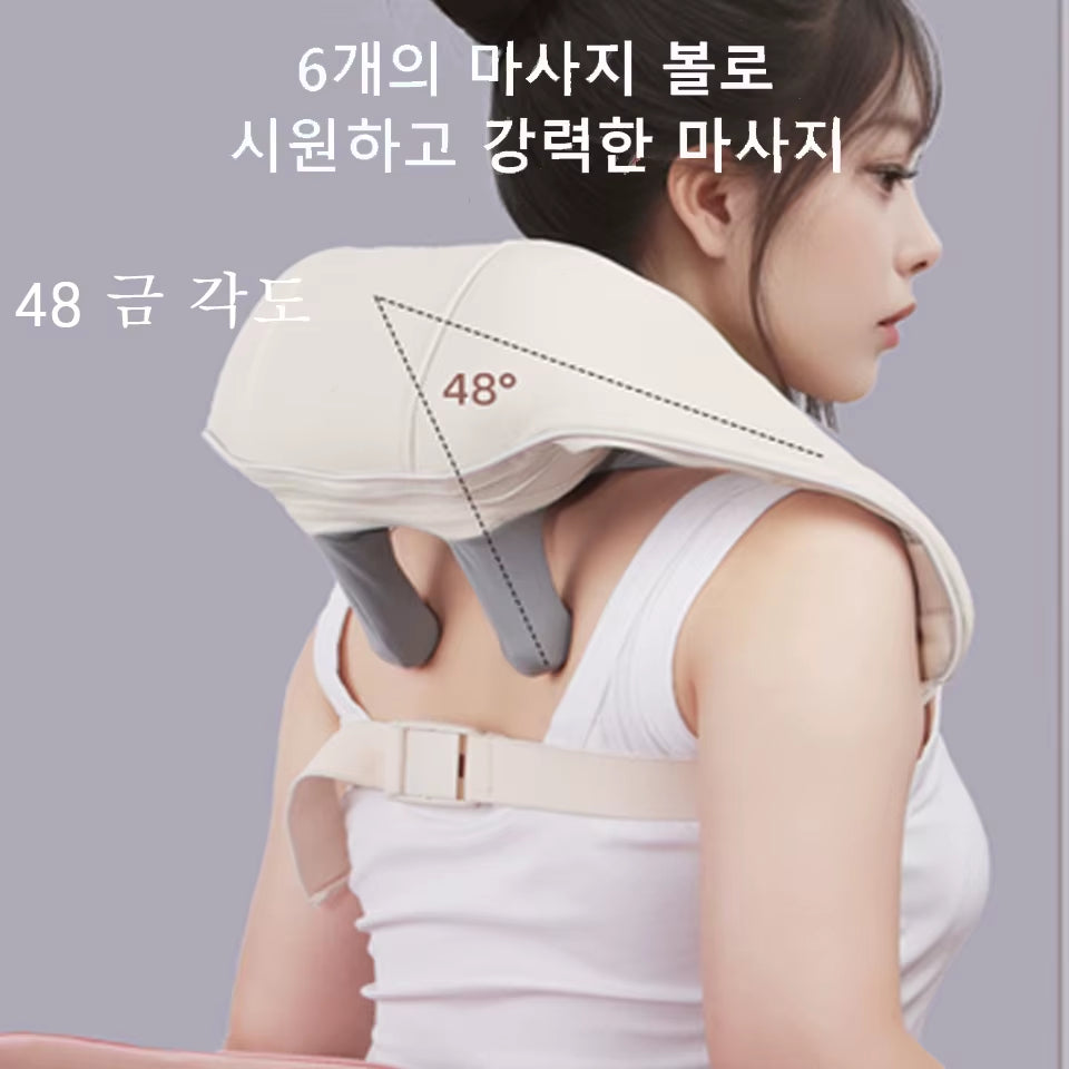 Hot New Brushless Motor Neck and Shoulder Massager Wireless Shoulder and Back Kneading Massage Shawl Neck Masajeador Family Gift