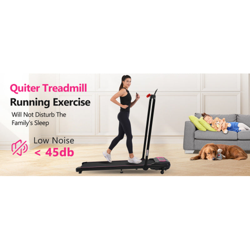 NEW Folding Walking Pad under Desk Treadmill for Home Office -2.5HP Walking Treadmill with Incline 0.5-7.5MPH 300LBS Capacity Treadmill for Walking Running - Two Ways to Adjust Speed